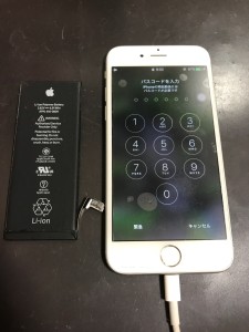 iPhone6とバッテリー
