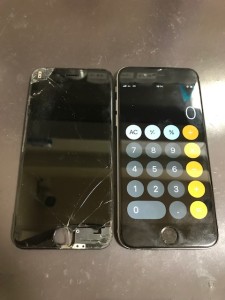 アイフォン6 液晶パネル破損