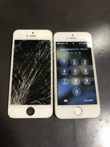 iPhoneSE画面割れ修理