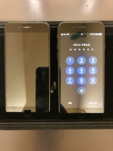 iPhone7と液晶不良のパネル