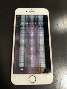 液晶不良のiPhone7