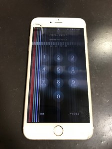 液晶不良のiPhone6sPlus