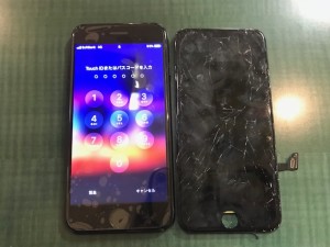 iPhone7画面割れ修理