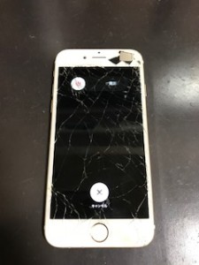 画面が割れたiPhone6