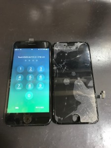 iPhone7画面割れ修理