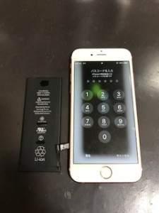 iPhone6sバッテリー交換