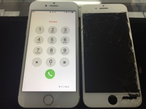 iPhone6s　画面交換