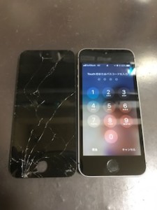 iPhoneSE 画面割れ修理