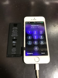 iPhone5s バッテリー交換