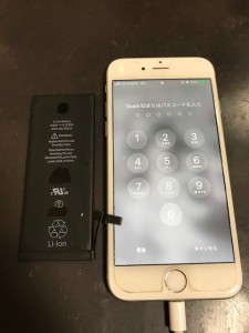 iPhone6s バッテリー交換