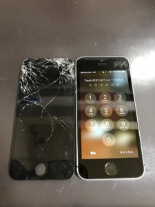 iPhoneSE 画面割れ修理
