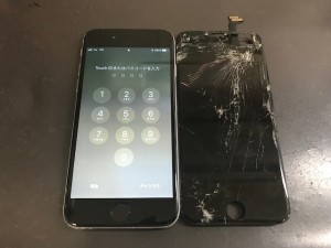iPhone6の液晶画面故障修理