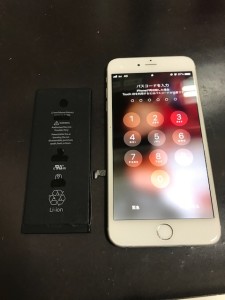 iPhone6Plusバッテリー交換