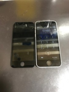 iPhone5c 画面修理