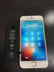 iPhone6s バッテリー交換