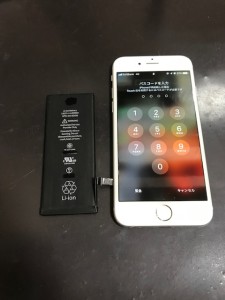 iPhone6 バッテリー交換