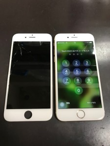 iPhone6Plus  画面割れ修理