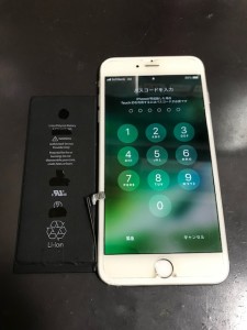 iPhone6Plus バッテリー交換