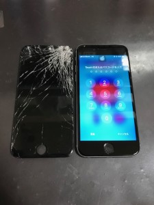 iPhone6 画面割れ修理