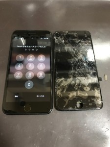 iPhone7Plus画面割れ修理