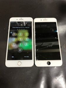iPhone8Plus 画面割れ修理