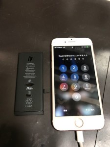アイフォン6s電池交換