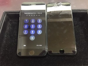 アイフォン8液晶不良修理