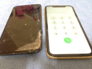 iphoneXS 液晶破損　210321