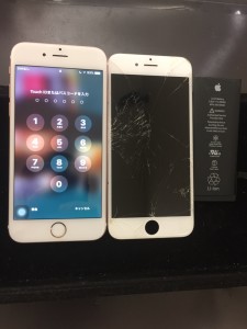 iPhone6s画面＋バッテリー交換