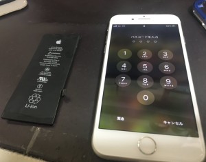 iPhone6、バッテリー交換20210326
